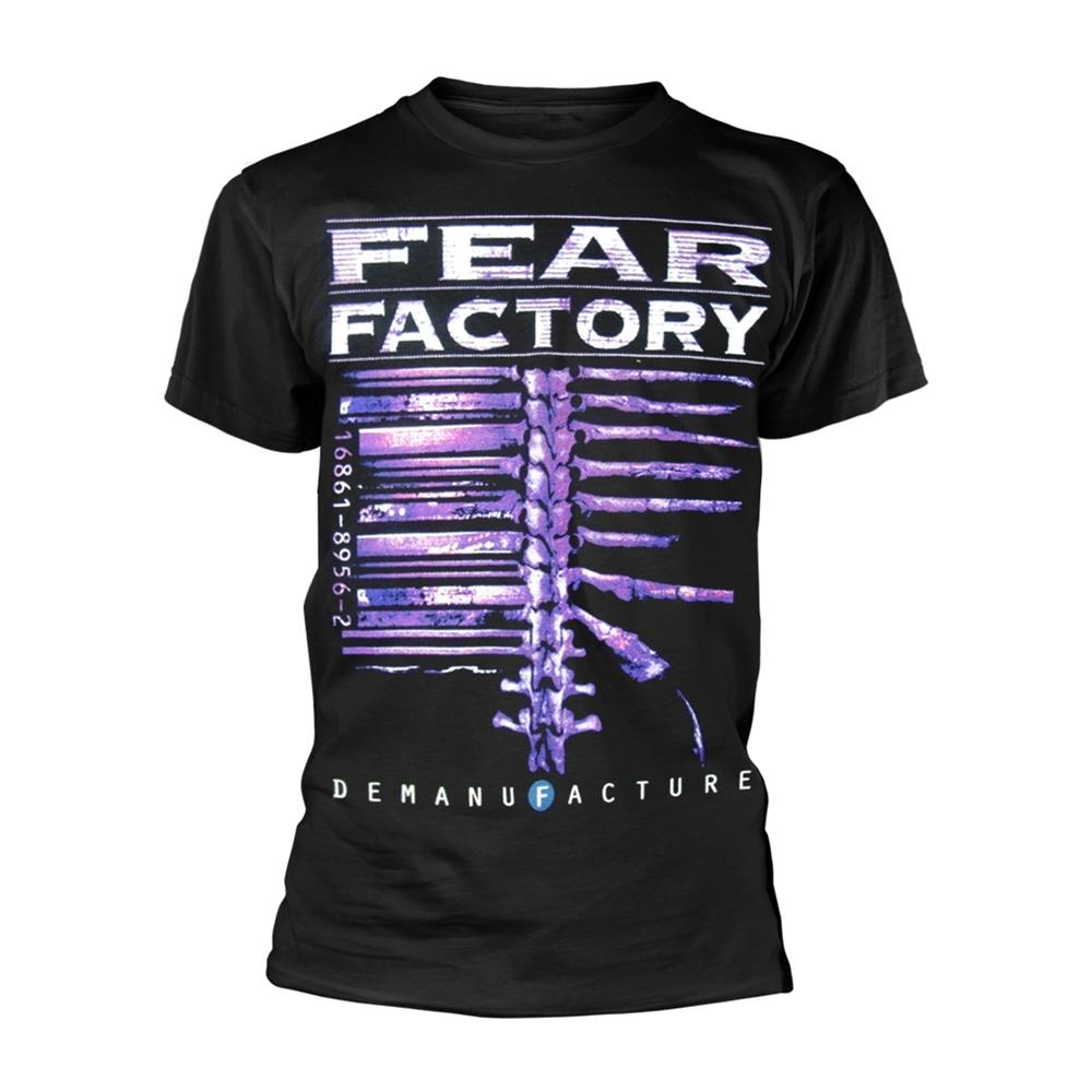 T-shirt Vintage Fear Factory 'Demanufacture' Noir Taille XL - Occasion Très Bon État