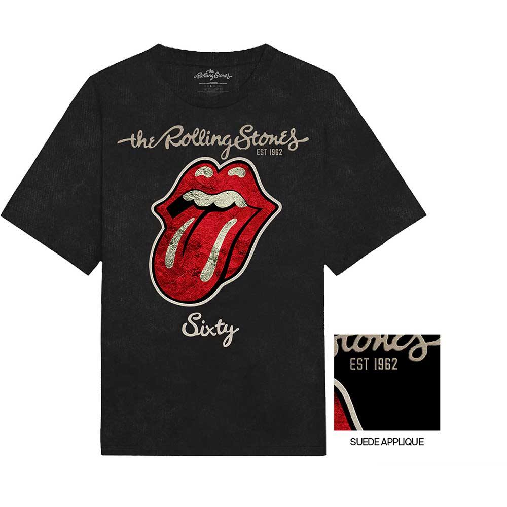 T-shirt Donna Rolling Stones - Plastered Tongue, Ufficiale, Qualità Premium, Taglie Dalla S Alla XXL