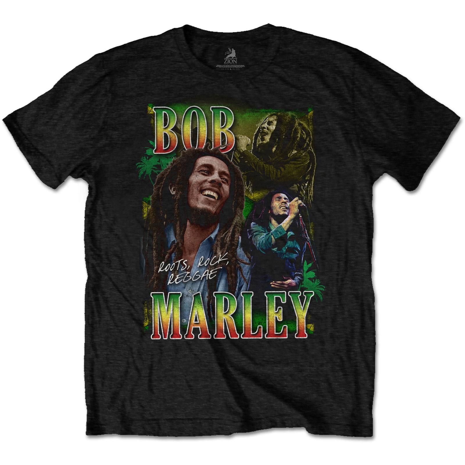 Tshirt BOB MARLEY Roots Rock Reggae Stampa Vintage Rasta Music - Foto 2