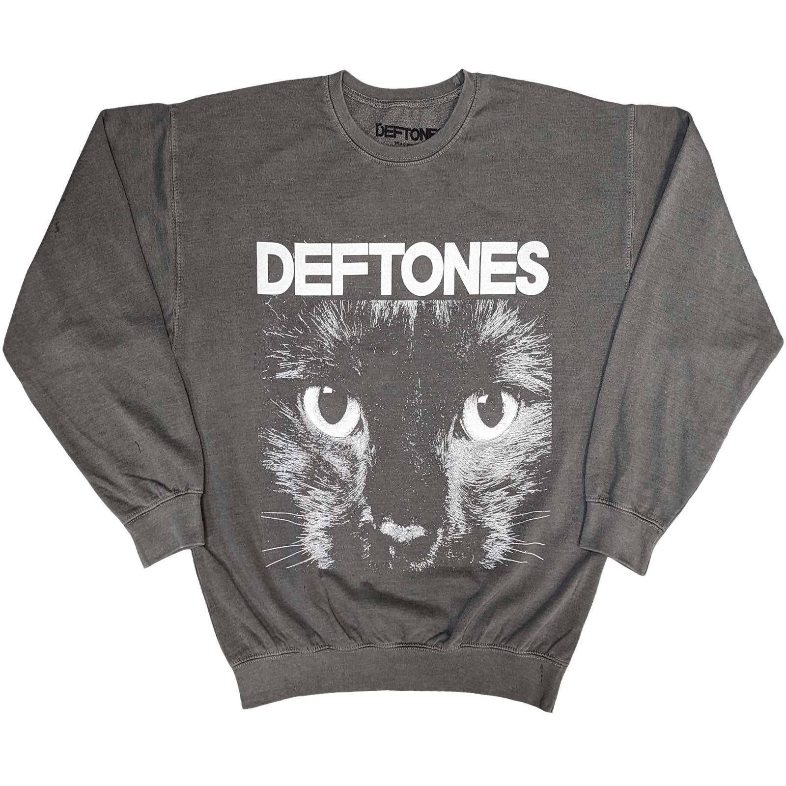 Deftones Felpa Con Cappuccio Ufficiale Sphynx Logo: Unisex Nero, Cotone, Con Tasche, Taglie S-XXL - 2
