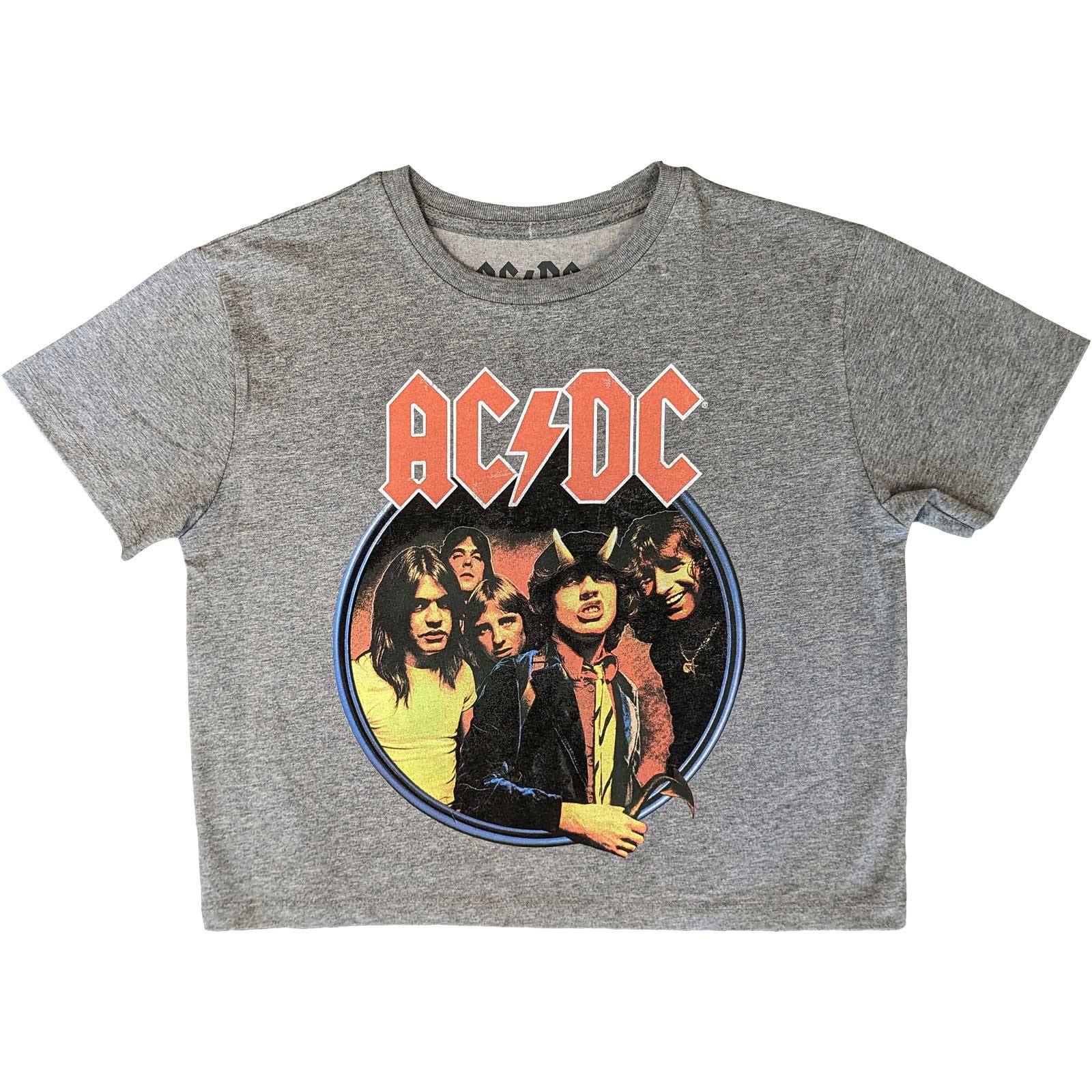 AC/DC Ladies Crop Top: Highway To Hell Circle | Red Rabbit trendovska ...