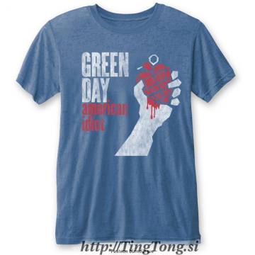 T-shirt Green Day American Idiot Vintage Premium Burnout 1251