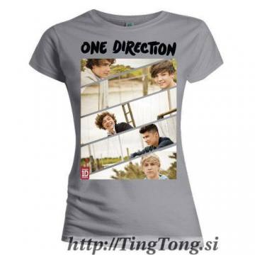 Girlie shirt One Direction: Band Sliced Grey 1917