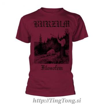 T-shirt Burzum Filosofem 3 Maroon Red 6321