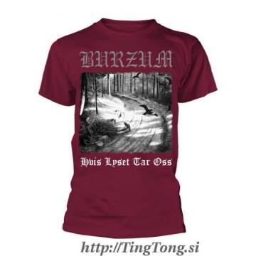 T-shirt Burzum Hvis Lyset Tar Oss Maroon Red 8440