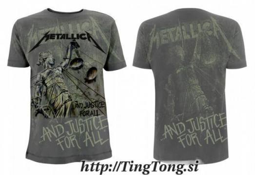T-shirt Metallica Justice Neon Allover Premium 9144