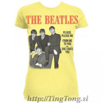 Girlie shirt Beatles Please Please Me Yellow 13090