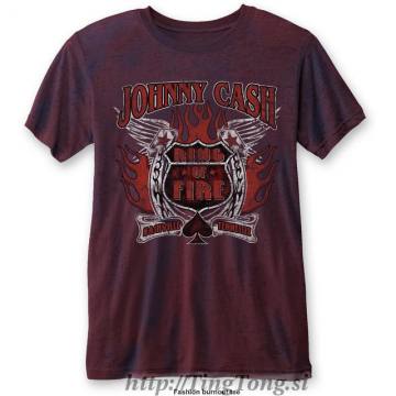 T-shirt Johnny Cash Ring Of Fire Burnout 14112