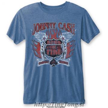T-shirt Johnny Cash Ring Of Fire Burnout 14113