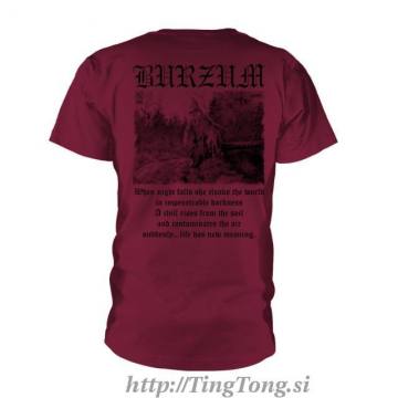 T-shirt Burzum Filosofem 3 Maroon Red 28992
