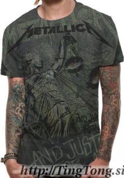 T-shirt Metallica Justice Neon Allover Premium 29563