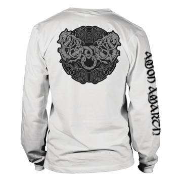T-shirt dolgi rokav Viking Skull White - Amon Amarth 39952