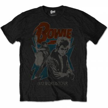 David Bowie Unisex T-Shirt: 1972 World Tour 228853