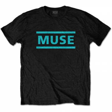 Muse Unisex T-shirt Light Blue Logo (črna) 238772