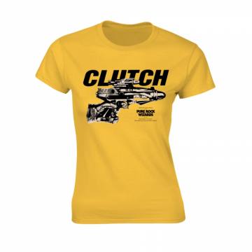 Clutch Girlie T-shirt Pure Rock Wizards (rumena) 66464