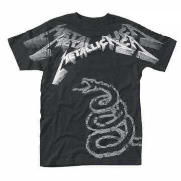T-shirt Metallica Black Album Faded Jumbo Print Allover Velikost M 145788