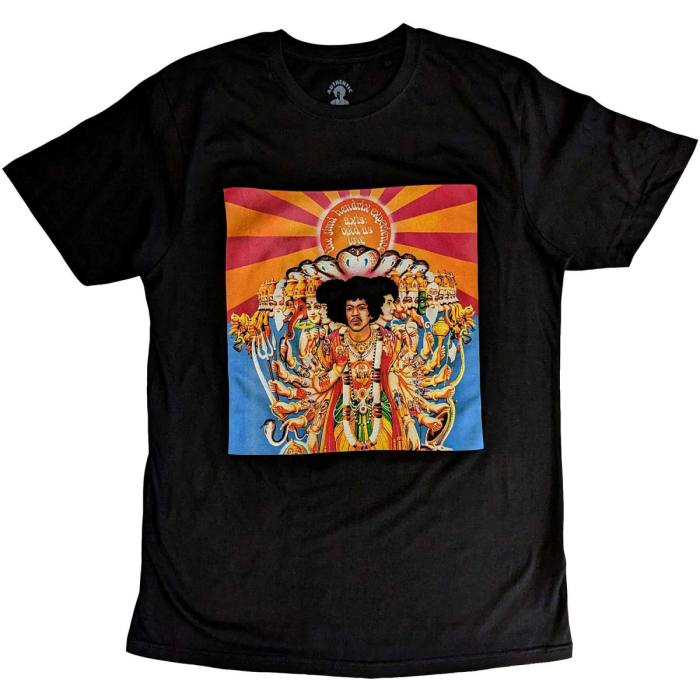 Jimi Hendrix Unisex T-Shirt: Axis (črna) 78926