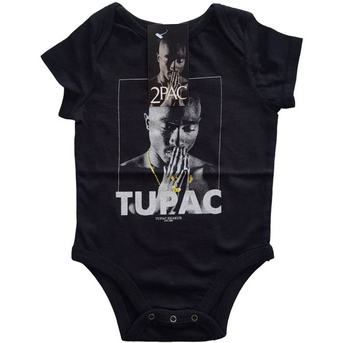 Tupac Kids Baby Grow: Praying (Black) 79764