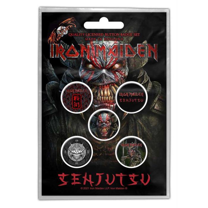 Iron Maiden Button Badge Pack: Senjutsu 79038