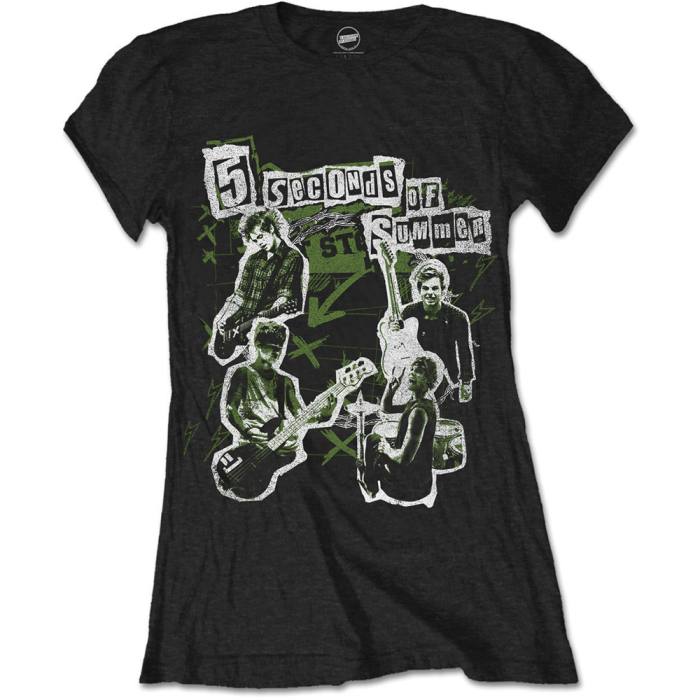 Girlie Shirt 5 Seconds Of Summer Live Collage 80204