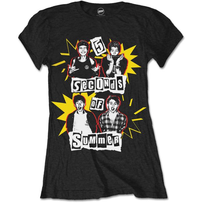 Girlie T-shirt 5 Seconds Of Summer Punk Pop Photo 80209