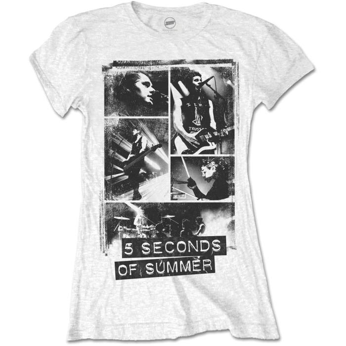 5 Seconds Of Summer Ladies T-shirt Photo Blocks 80214