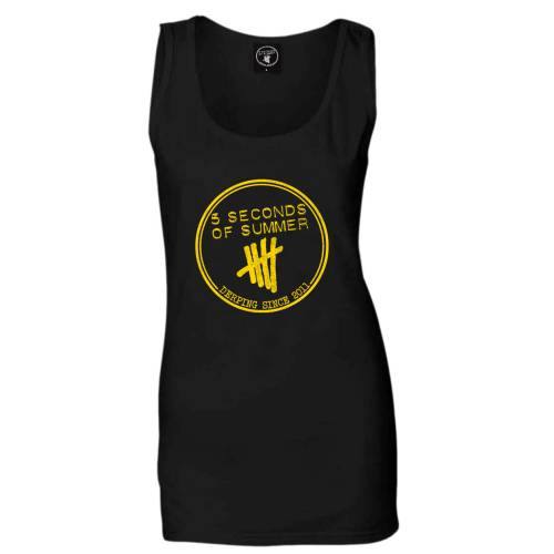 5 Seconds of Summer Ladies Vest T-Shirt: Derping Stamp 80249