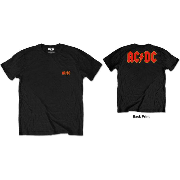 AC/DC Unisex Retail Pack T-shirt: Classic Logo (Črna) (Zadnji Print) 80814