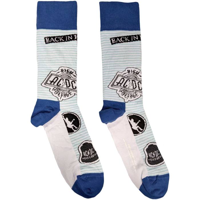 AC/DC unisex nizke nogavice Icons modre 81002