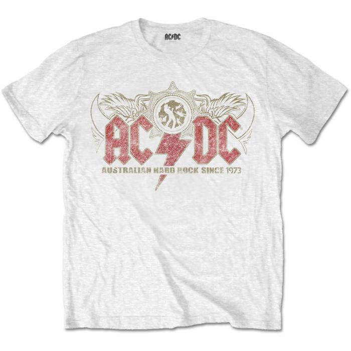 AC/DC Unisex T-Shirt: Oz Rock (White) 81202