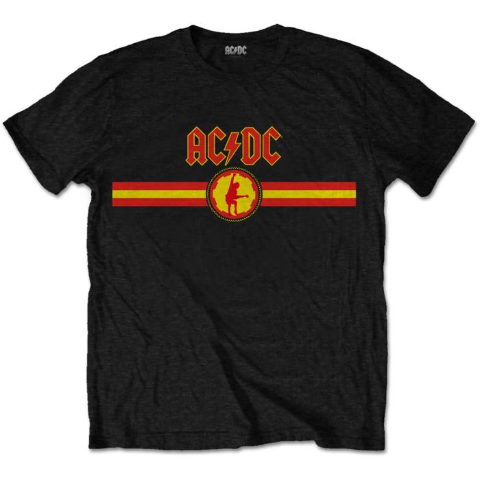 AC/DC T-shirt Logo & Stripe (Črna) 81281