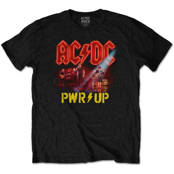AC/DC T-shirt PWR UP Neon Live (črna) 81298