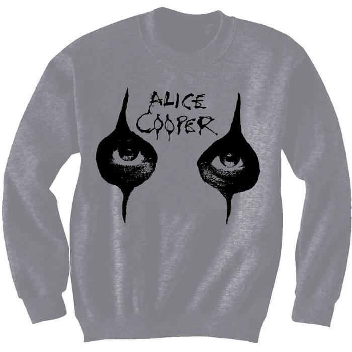 Alice Cooper Unisex Sweatshirt: Eyes (Puff Print) 81438