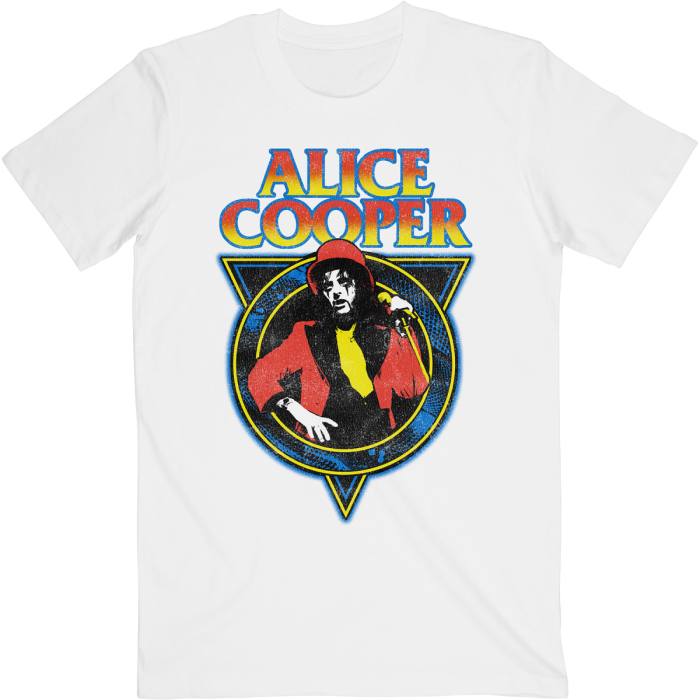 Alice Cooper Unisex T-shirt: Snakeskin (White) 81504