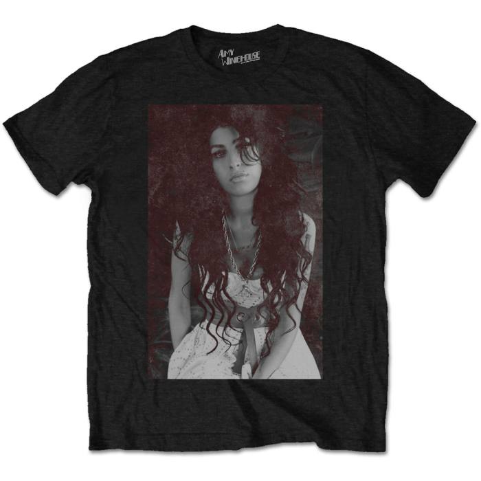 Amy Winehouse Unisex T-shirt Back To Black Chalk Board črna 81806