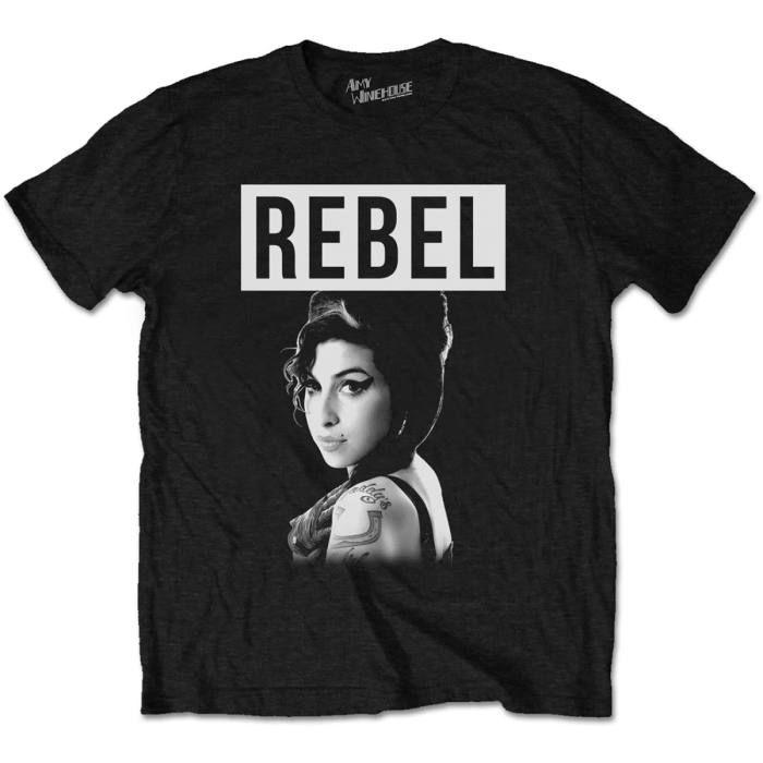 Amy Winehouse Unisex T-Shirt: Rebel (Črna) 81812