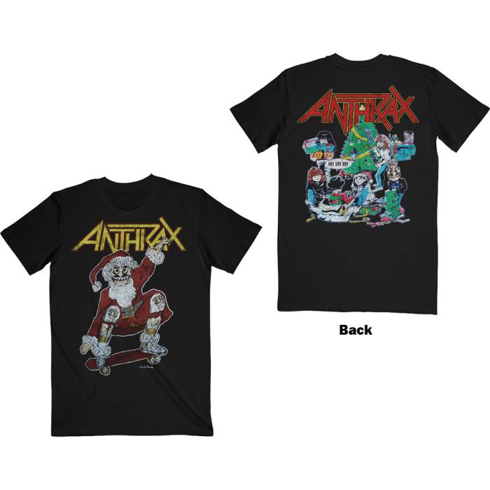 Anthrax T-shirt Vintage Christmas (črna, back print) 81957