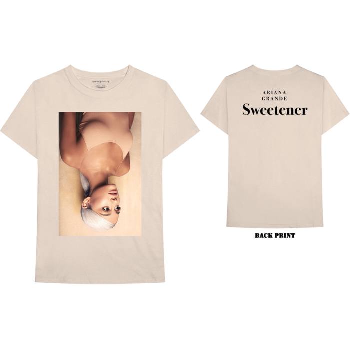 Ariana Grande Unisex T-Shirt: Sweetener (Peščena) (Zadnji print) 82038