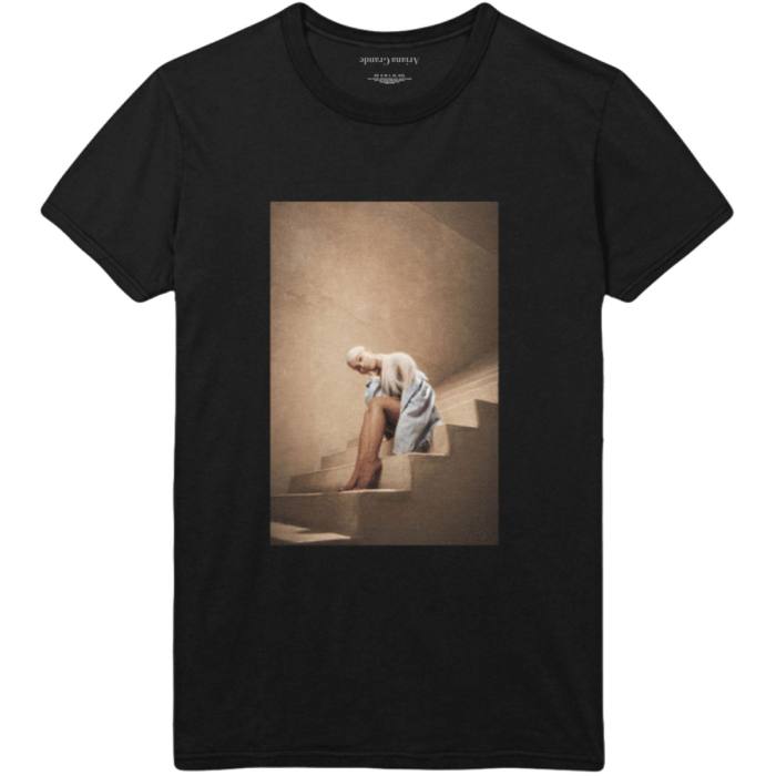 Ariana Grande Unisex T-Shirt: Staircase (Črna) 82043