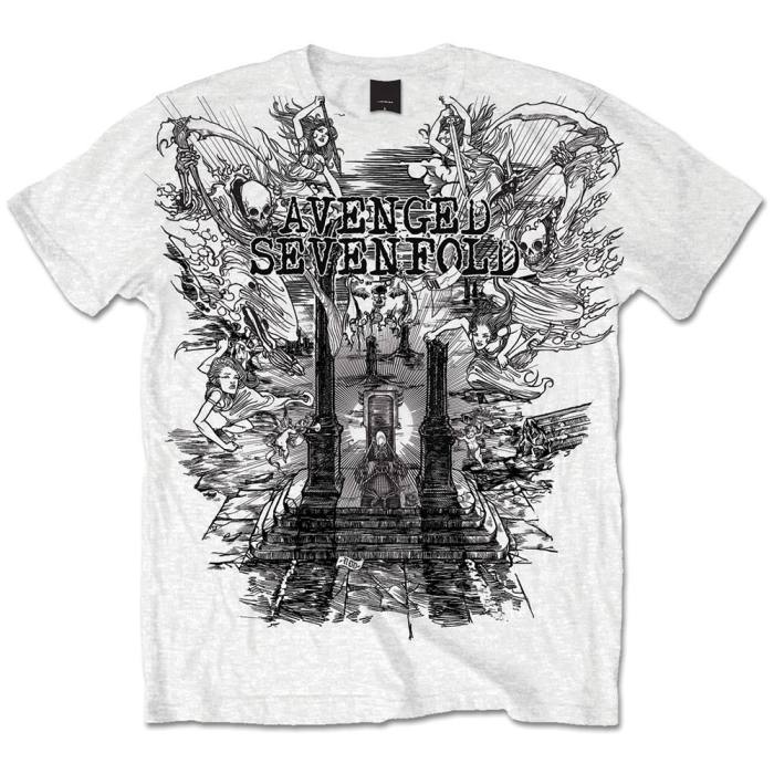 Avenged Sevenfold T-shirt: Land of Cain (White) 82311