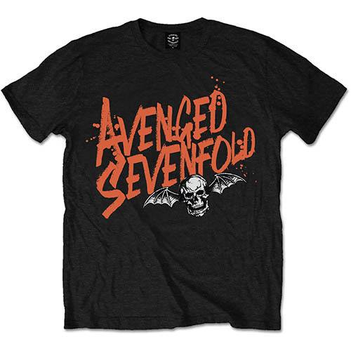 Avenged Sevenfold Orange Splatter T-shirt 82346