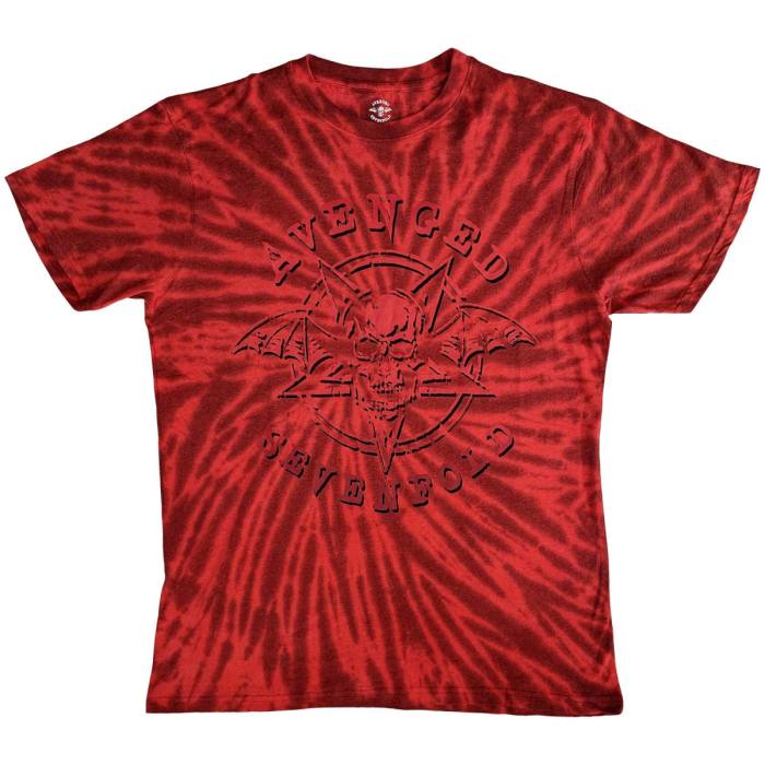 Avenged Sevenfold T-shirt Pent Up (Red Dip Dye) 82393