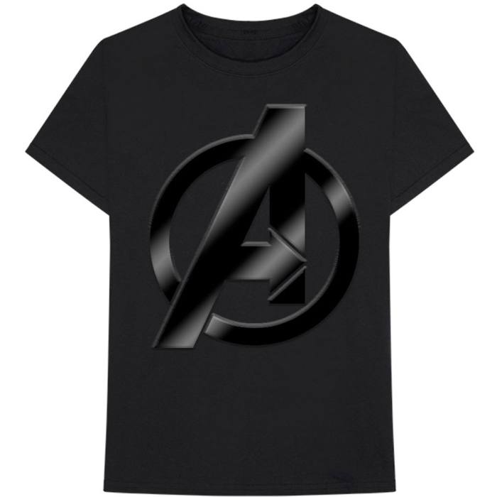 Marvel Comics Unisex T-Shirt: Avengers Logo (Black) 82465