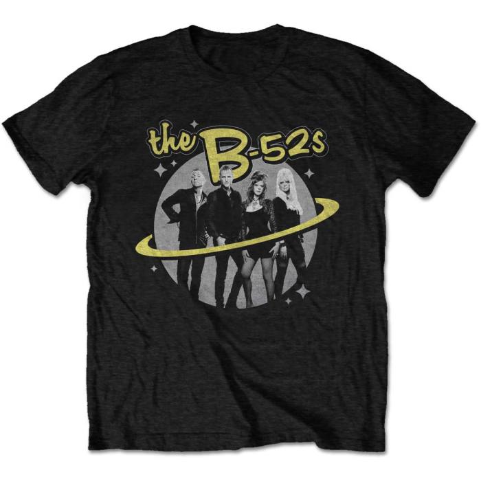 B-52s T-shirt Saturn Photo (črna) 82499