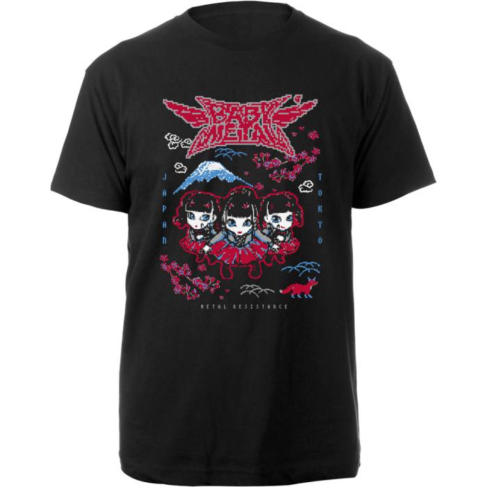 T-shirt Babymetal Pixel Tokyo (črna) 82505