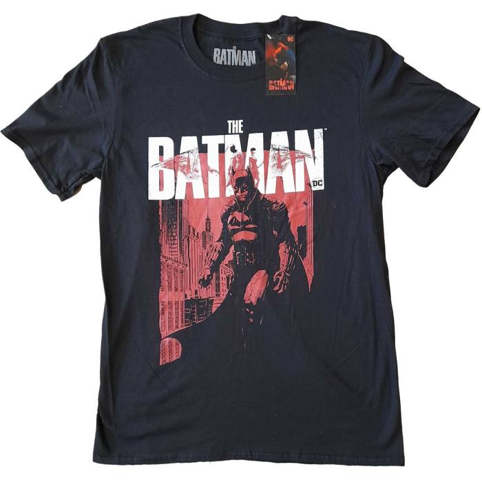 DC Comics Unisex T-Shirt: The Batman Red Figure (Black) 82621