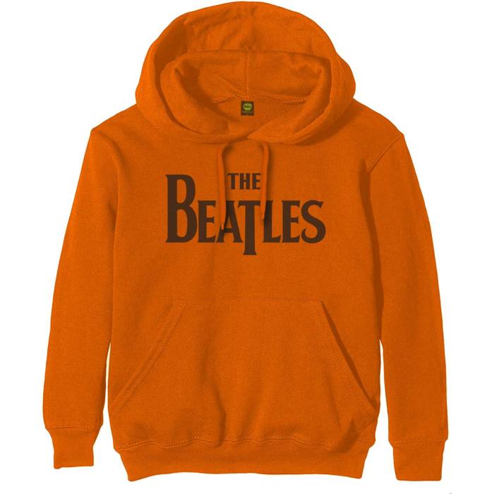 The Beatles Hoodie Drop T Logo Orange 83203