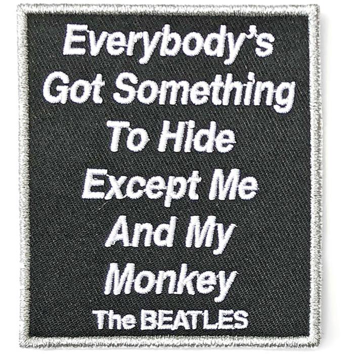 The Beatles Standard Patch: Everybody's Got Something To Hide Except Me And My Monkey 83287
