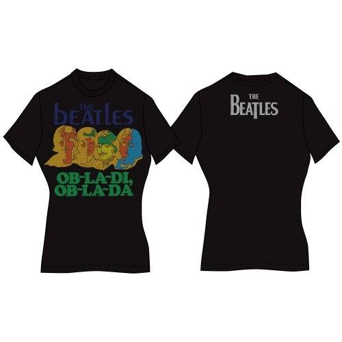 The Beatles Ladies T-Shirt: Ob-La-Di (Back Print) 83334