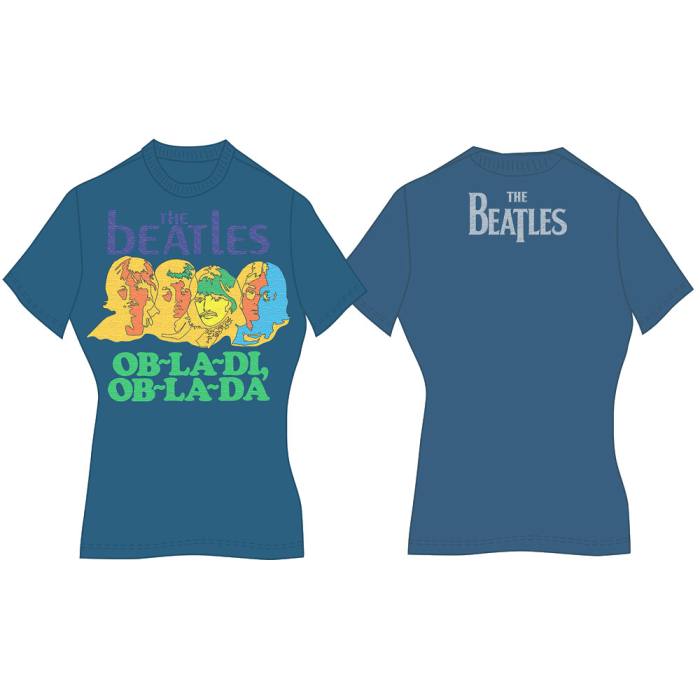 The Beatles Ladies T-Shirt: Ob-La-Di (Back Print) 83338